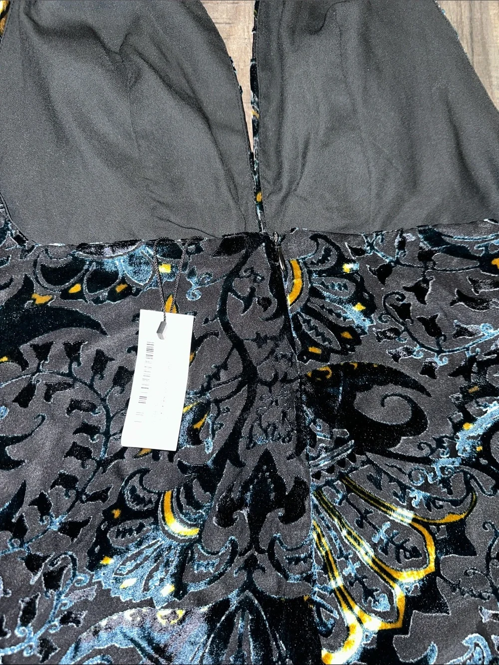 Nasty Gal Floral Devore Halterneck Flared Jumpsuit - Picture 11 of 13